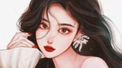 卡通头像女生可爱手绘,展现青春活力与少女心”